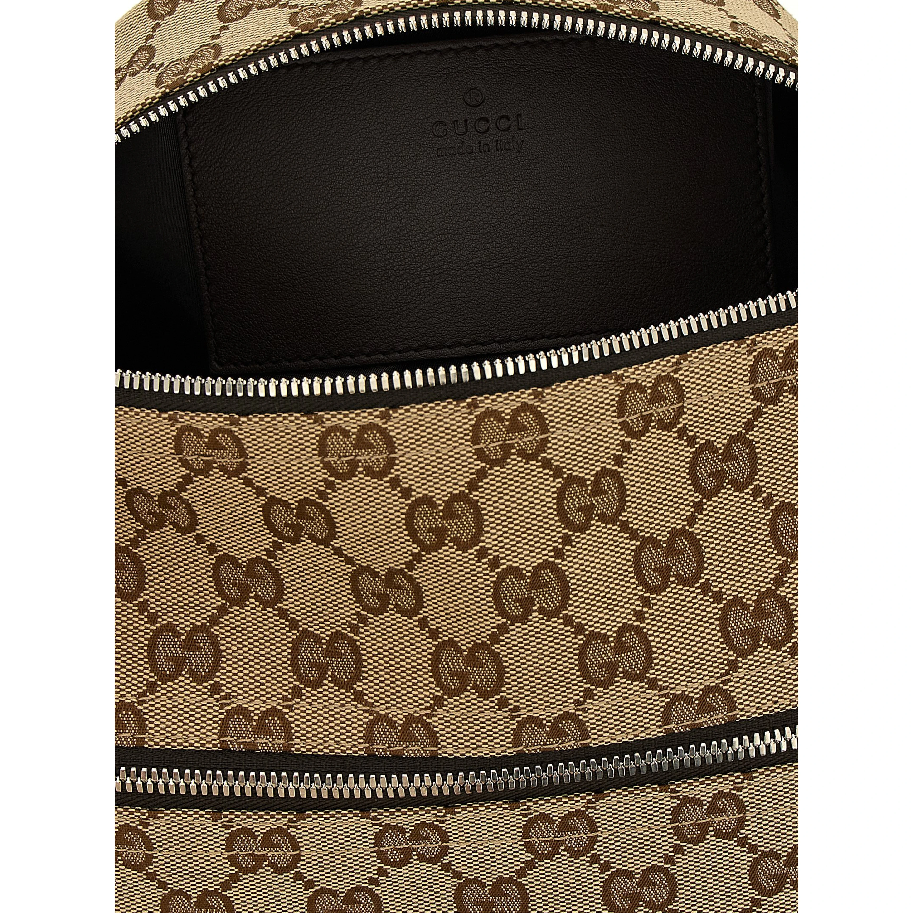 Beige Polyester Crossbody Bag