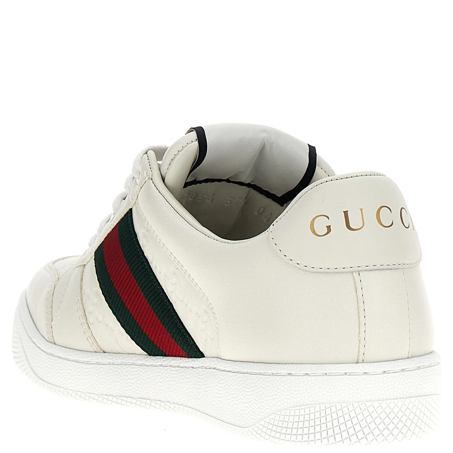 White Lamb Leather Low Top Sneakers
