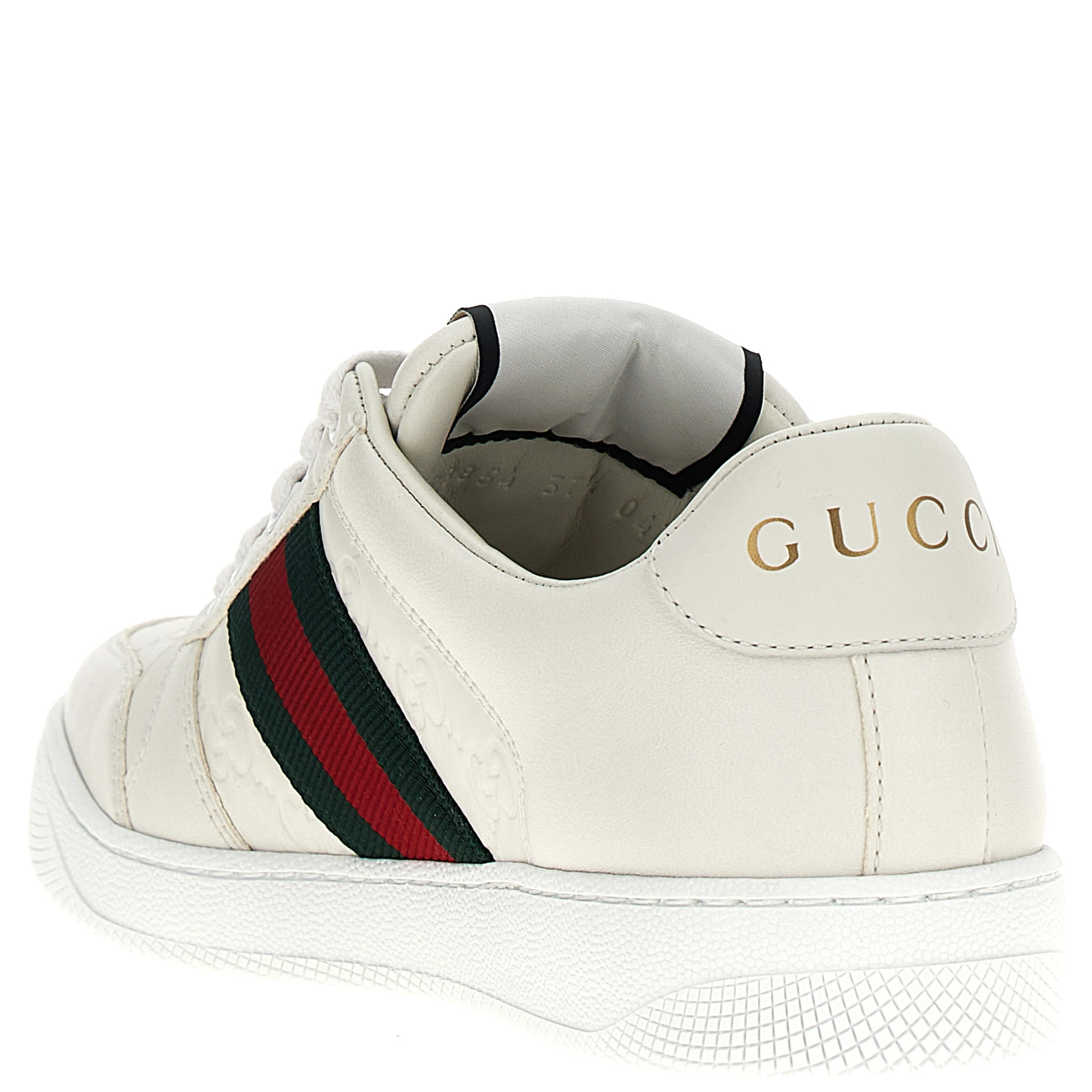 White Lamb Leather Low Top Sneakers