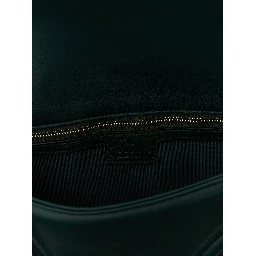 Bicolor Lamb Leather Shoulder Bag