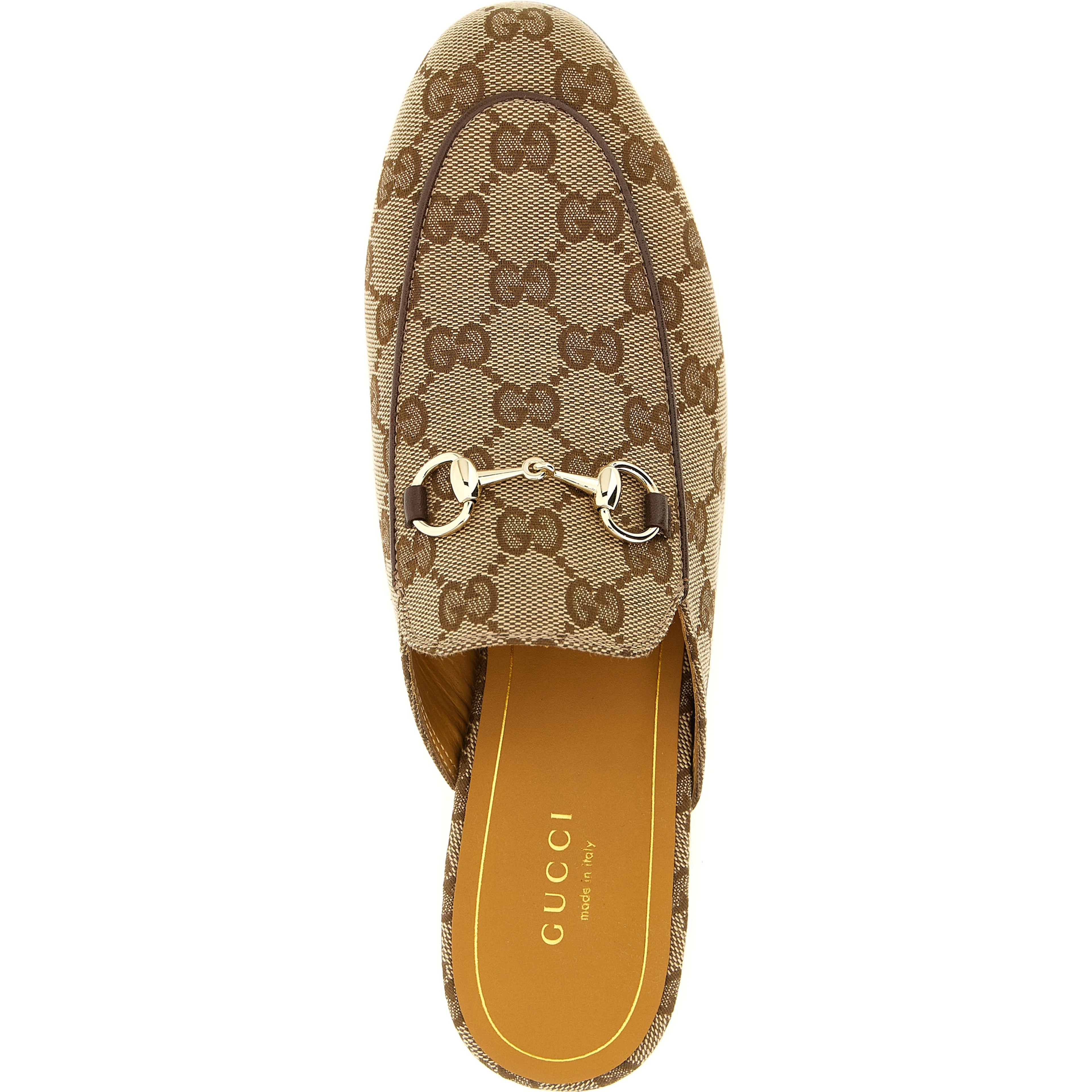 Beige Polyester Mules