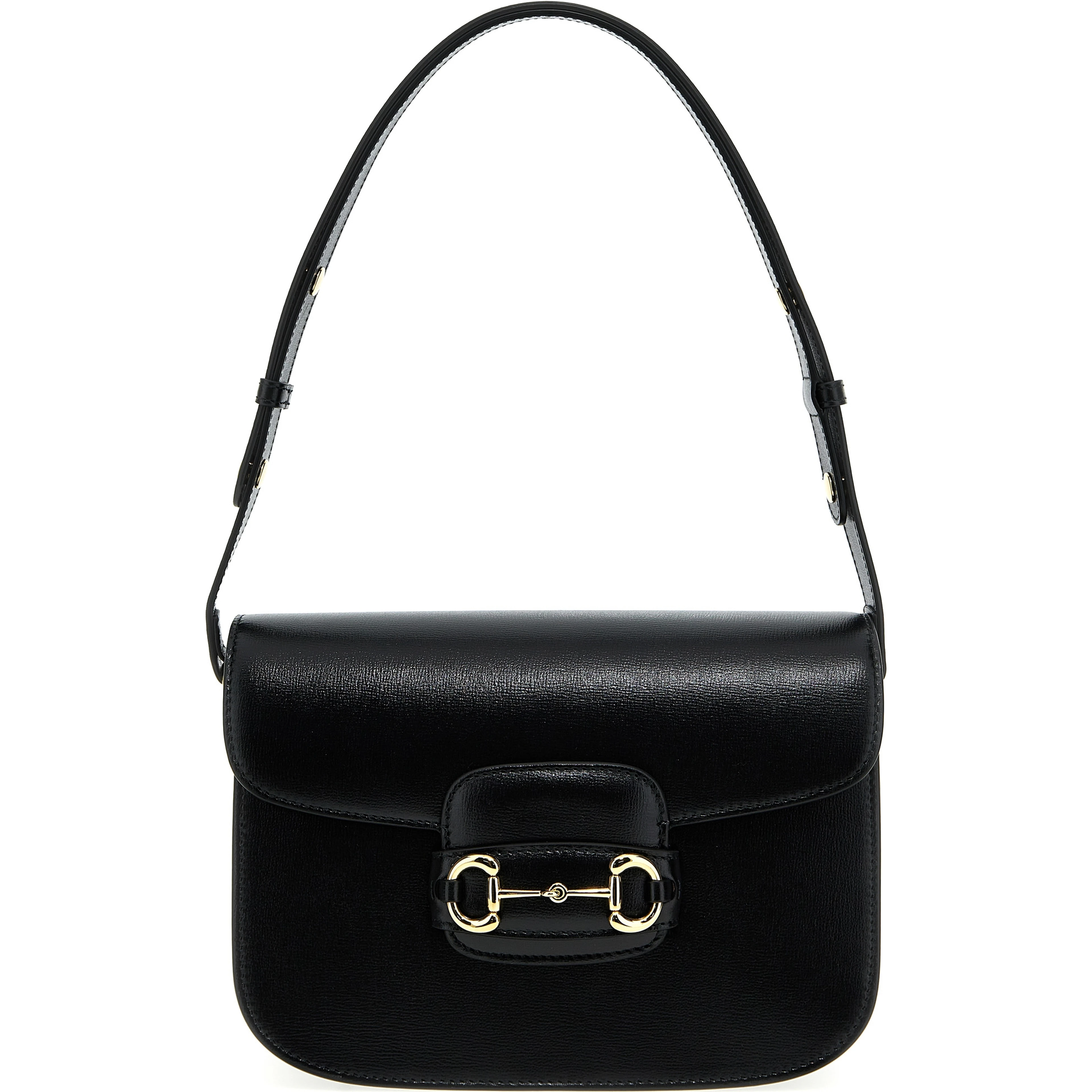 Black Leather Shoulder Bag