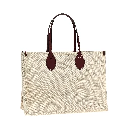 Beige Polyethylene Tote Bag