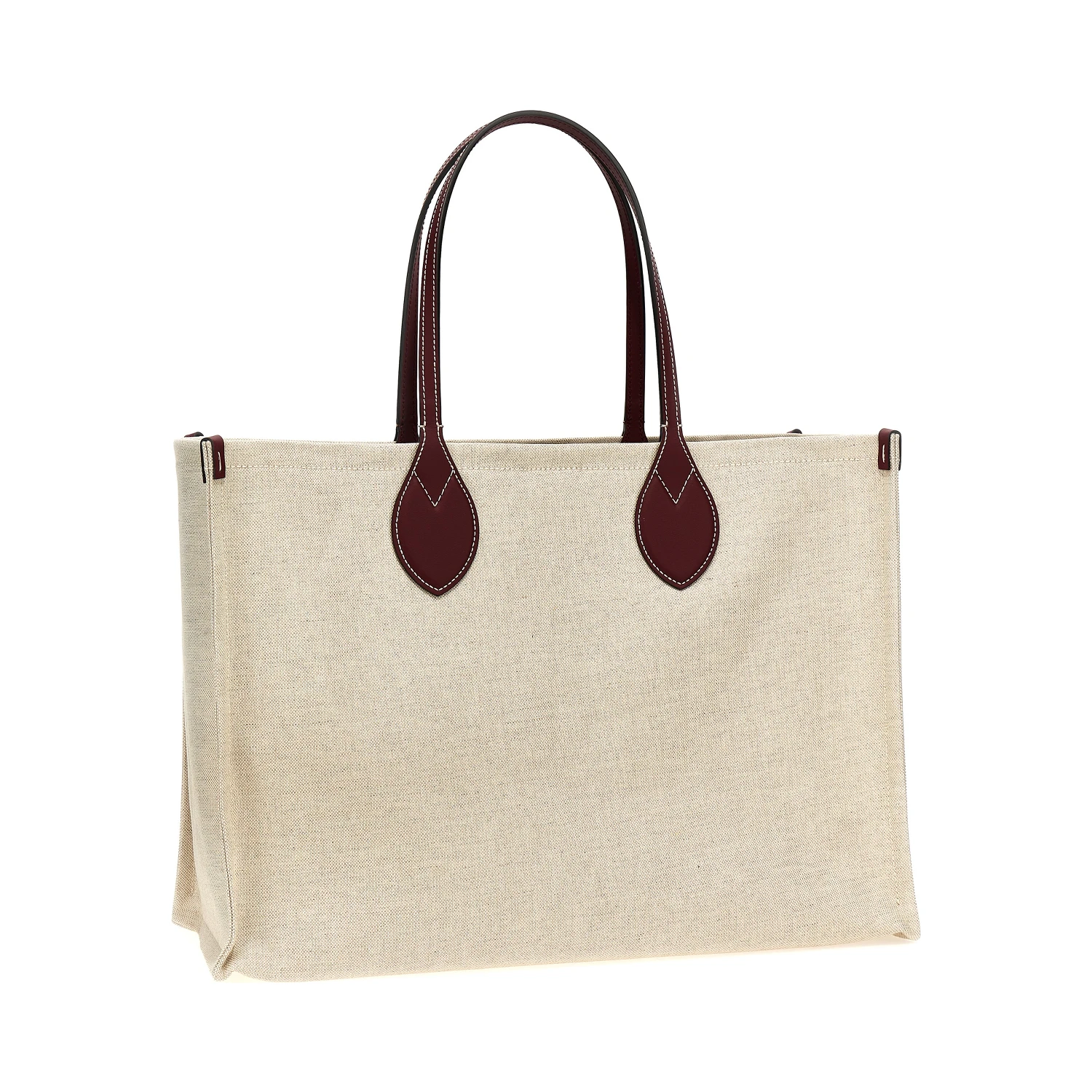 Beige Polyethylene Tote Bag