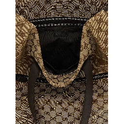 Brown Polyester Shoulder Bag
