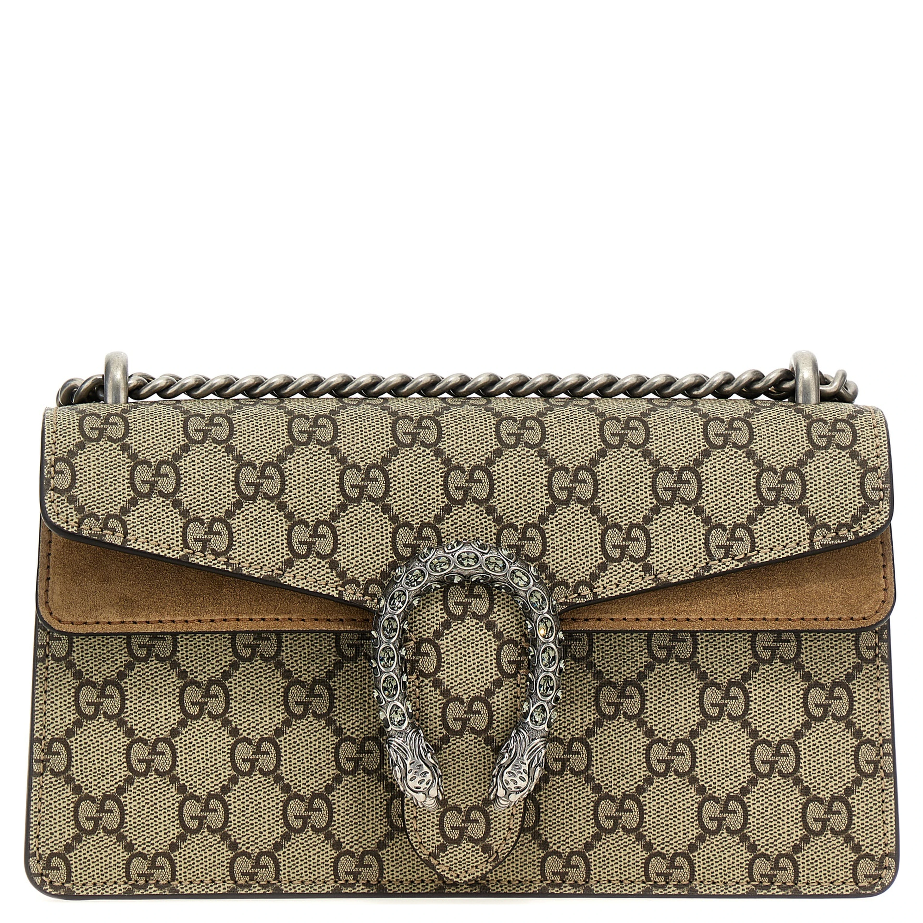 Beige Calfskin Shoulder Bag