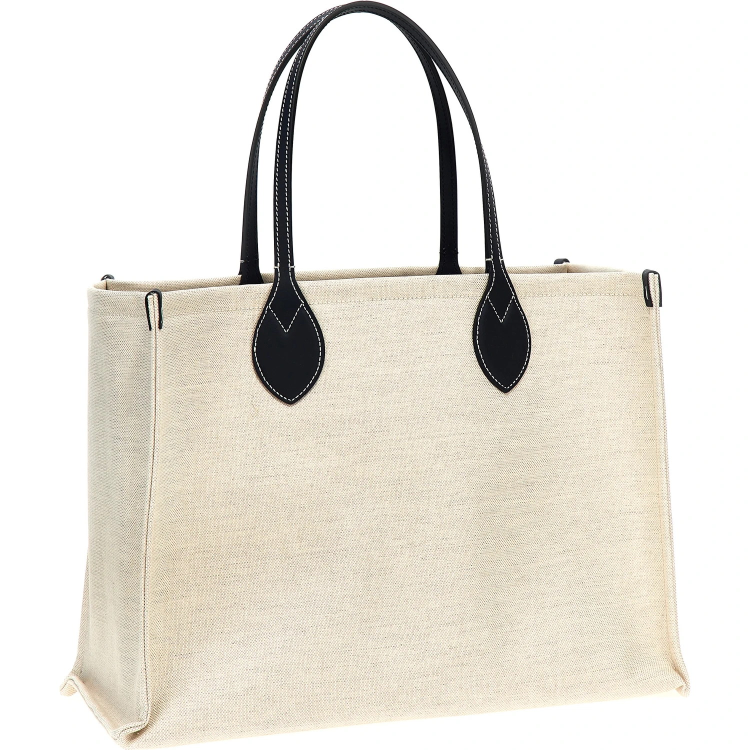 Beige Polyethylene Tote Bag