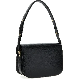 Black Leather Shoulder Bag
