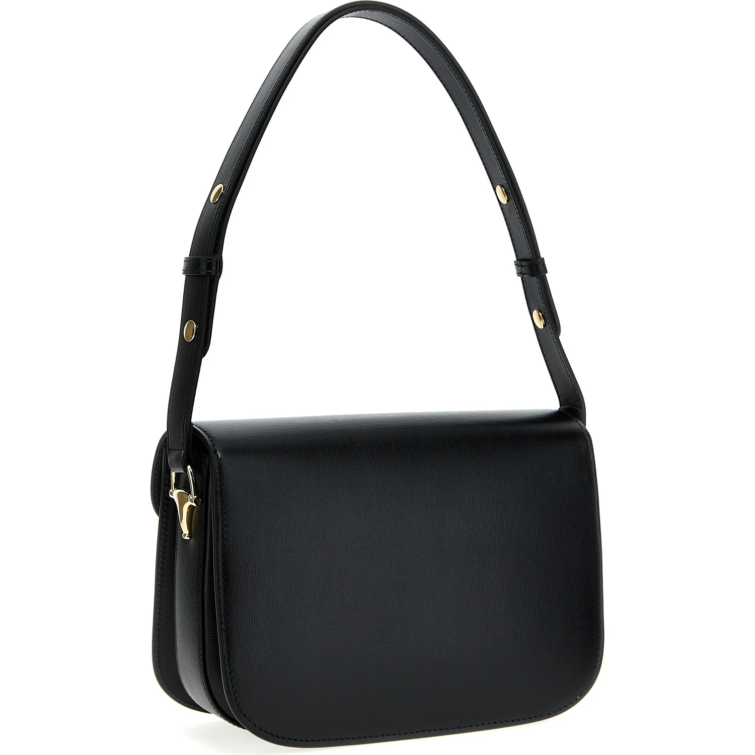 Black Leather Shoulder Bag