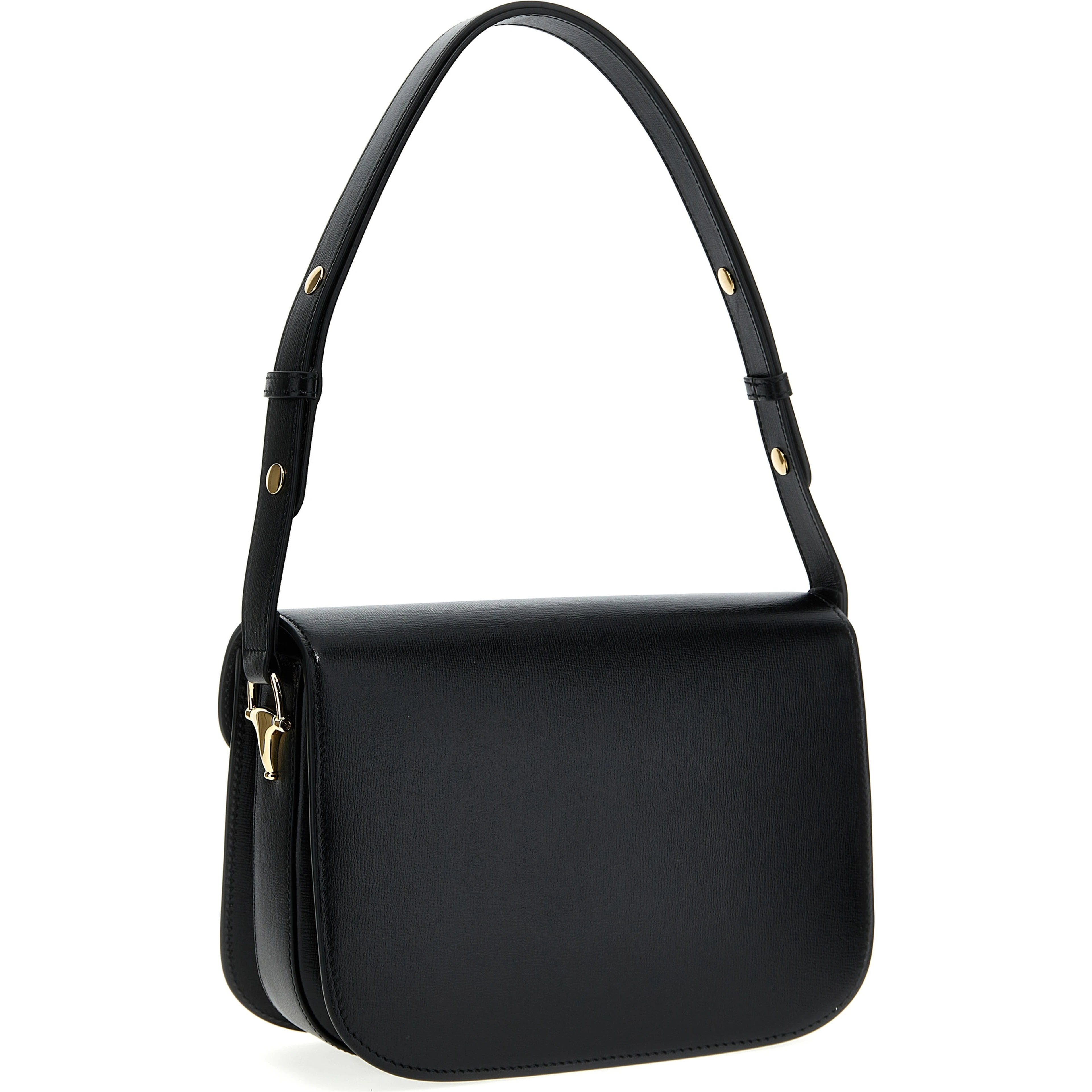 Black Leather Shoulder Bag