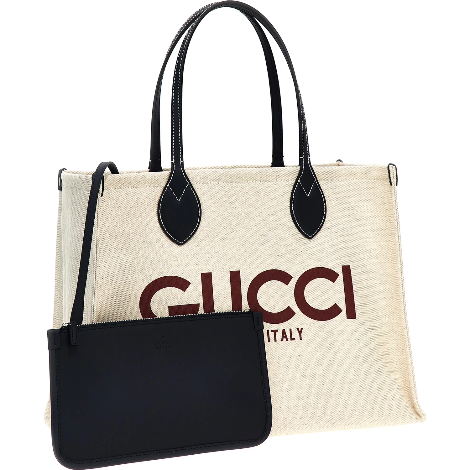 Beige Polyethylene Tote Bag