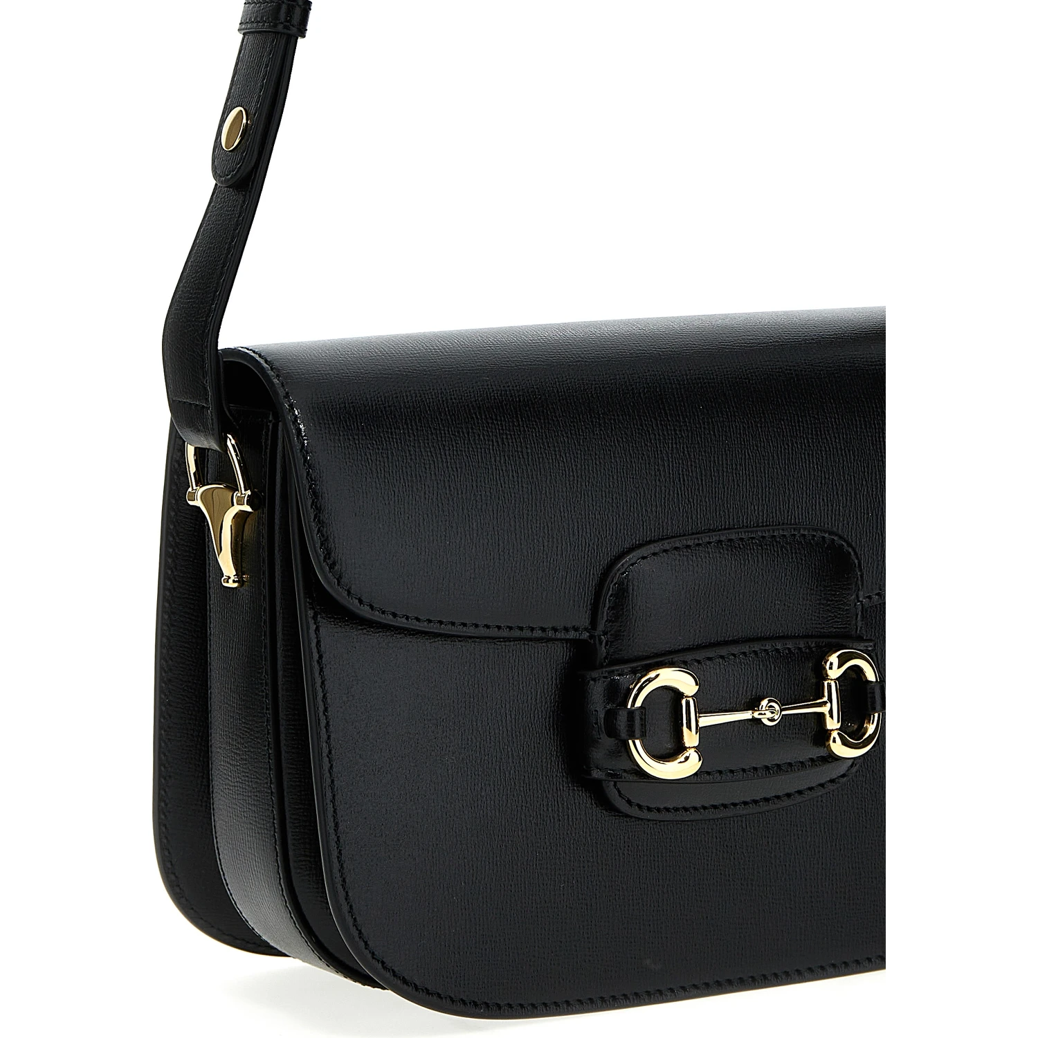 Black Leather Shoulder Bag