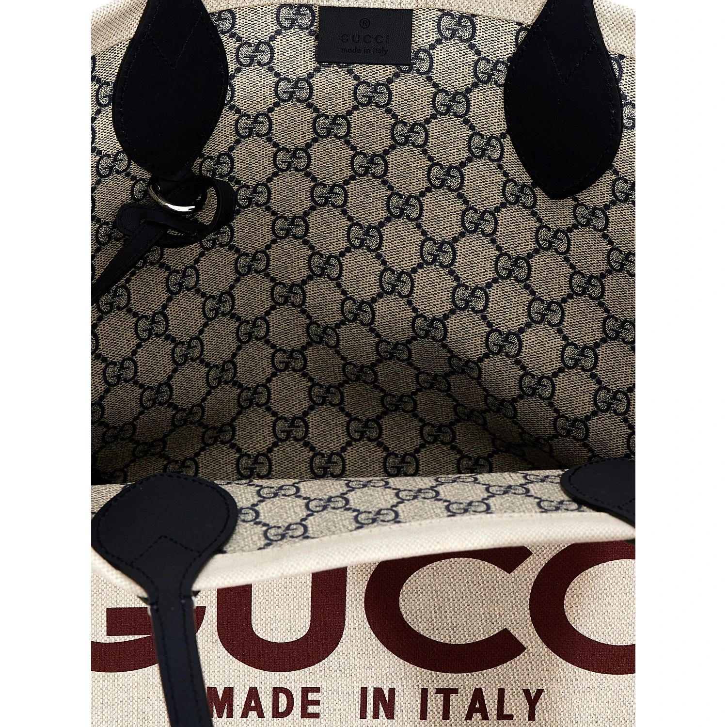 Beige Polyethylene Tote Bag