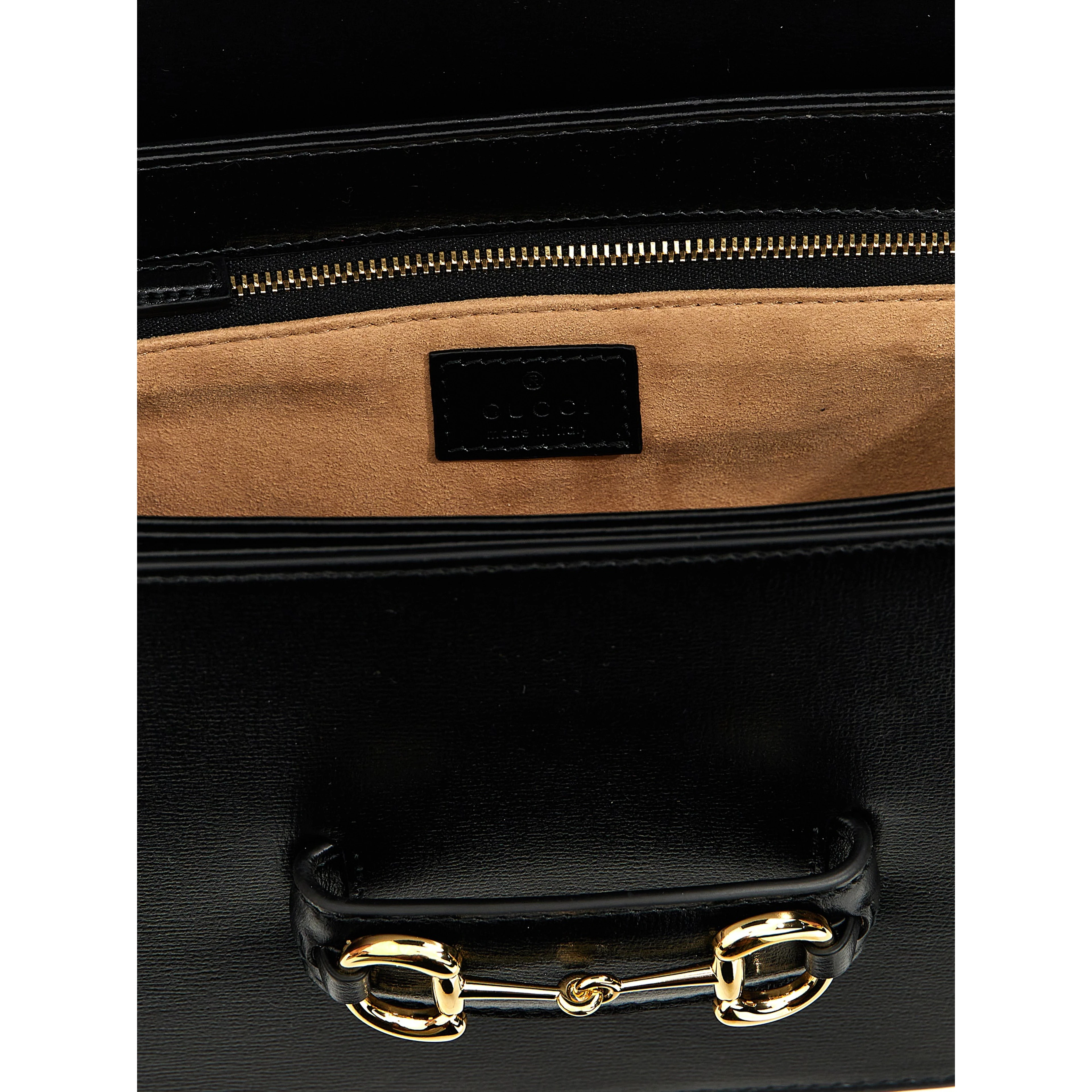 Black Leather Shoulder Bag