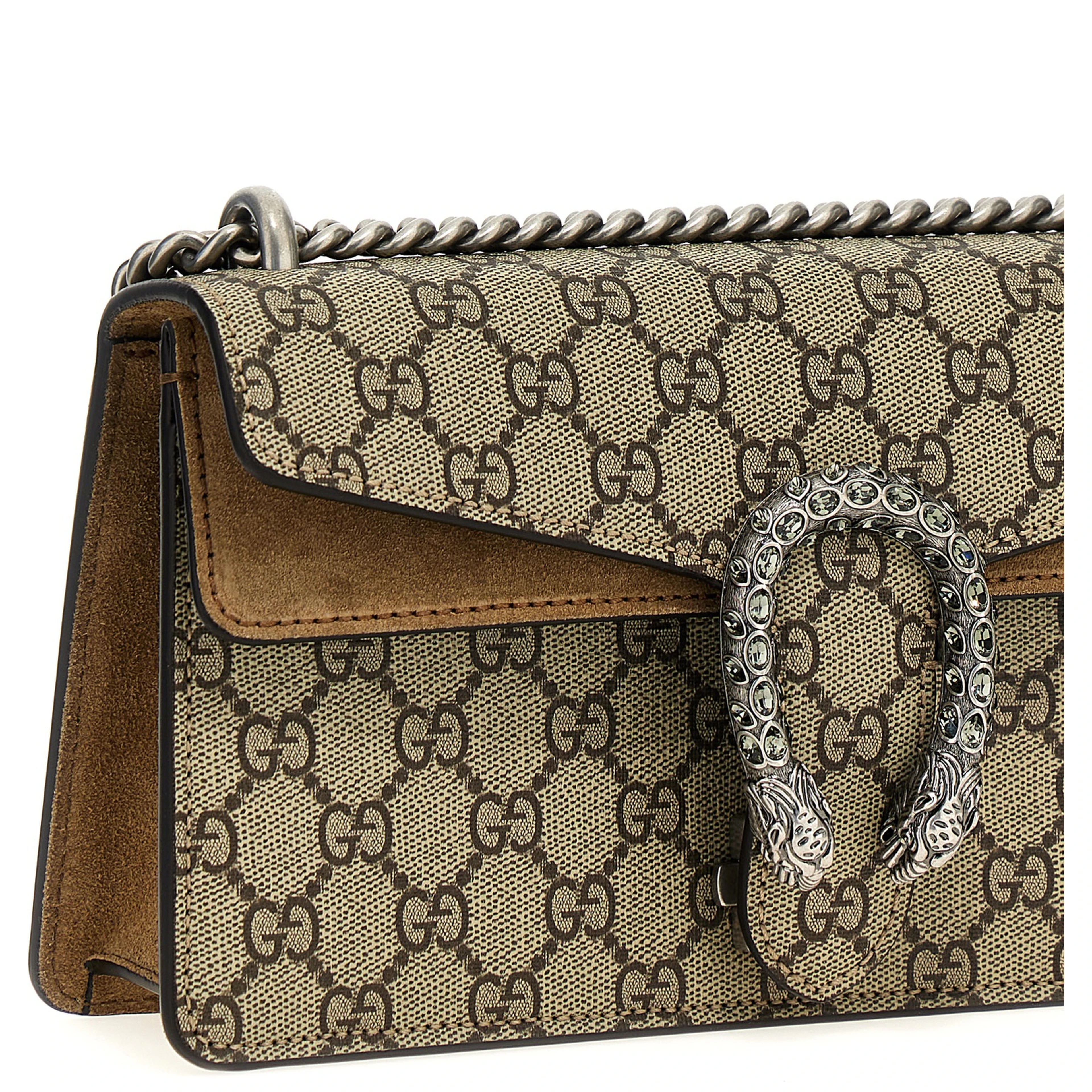 Beige Calfskin Shoulder Bag