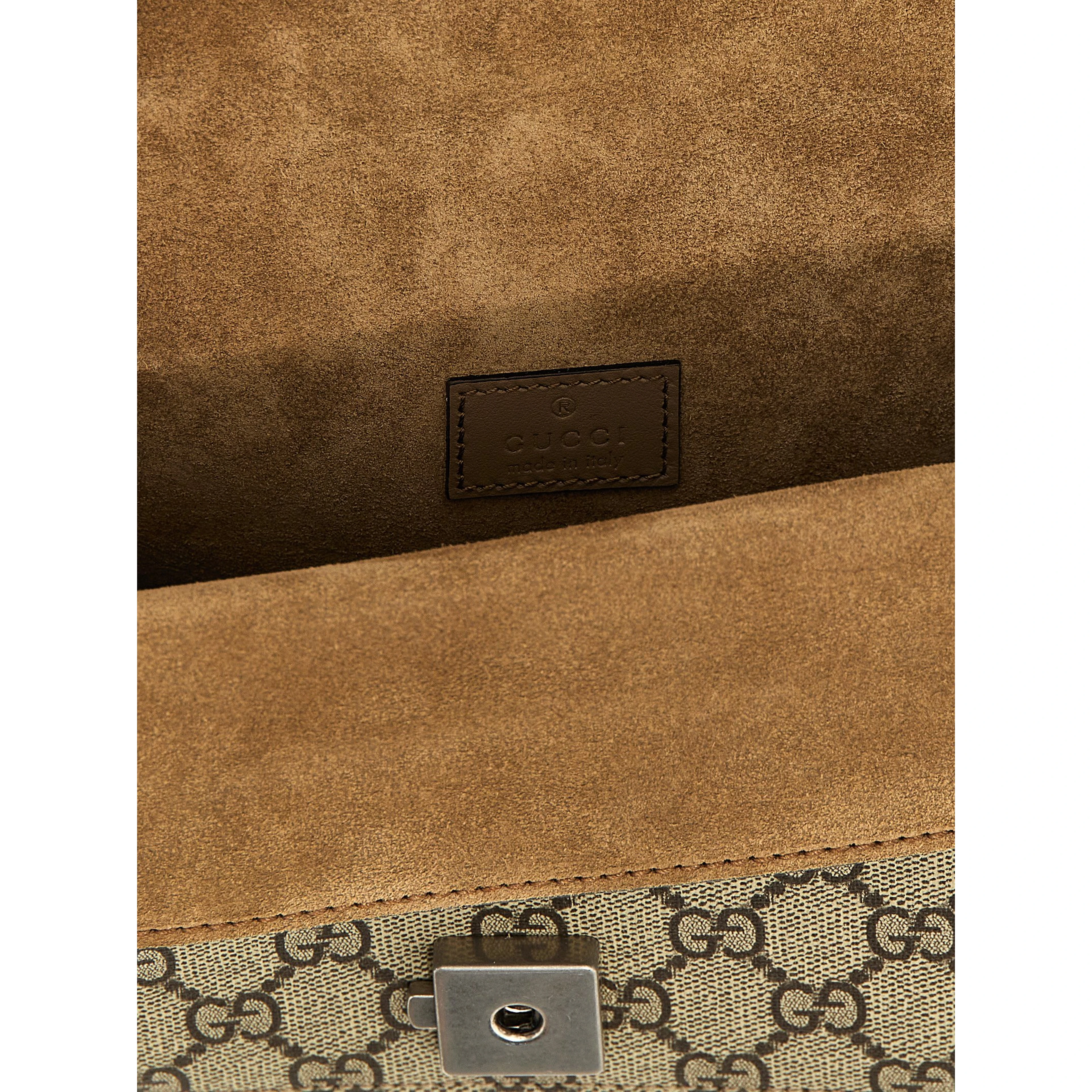 Beige Calfskin Shoulder Bag