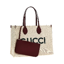 Beige Polyethylene Tote Bag