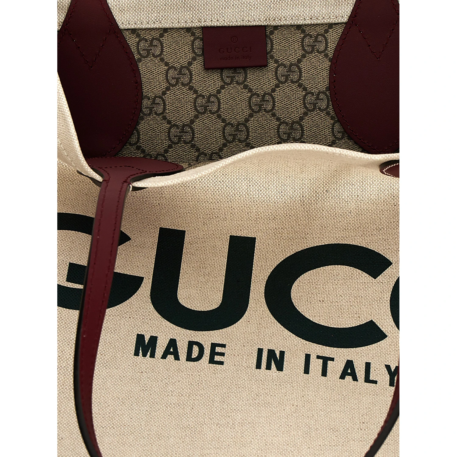 Beige Polyethylene Tote Bag