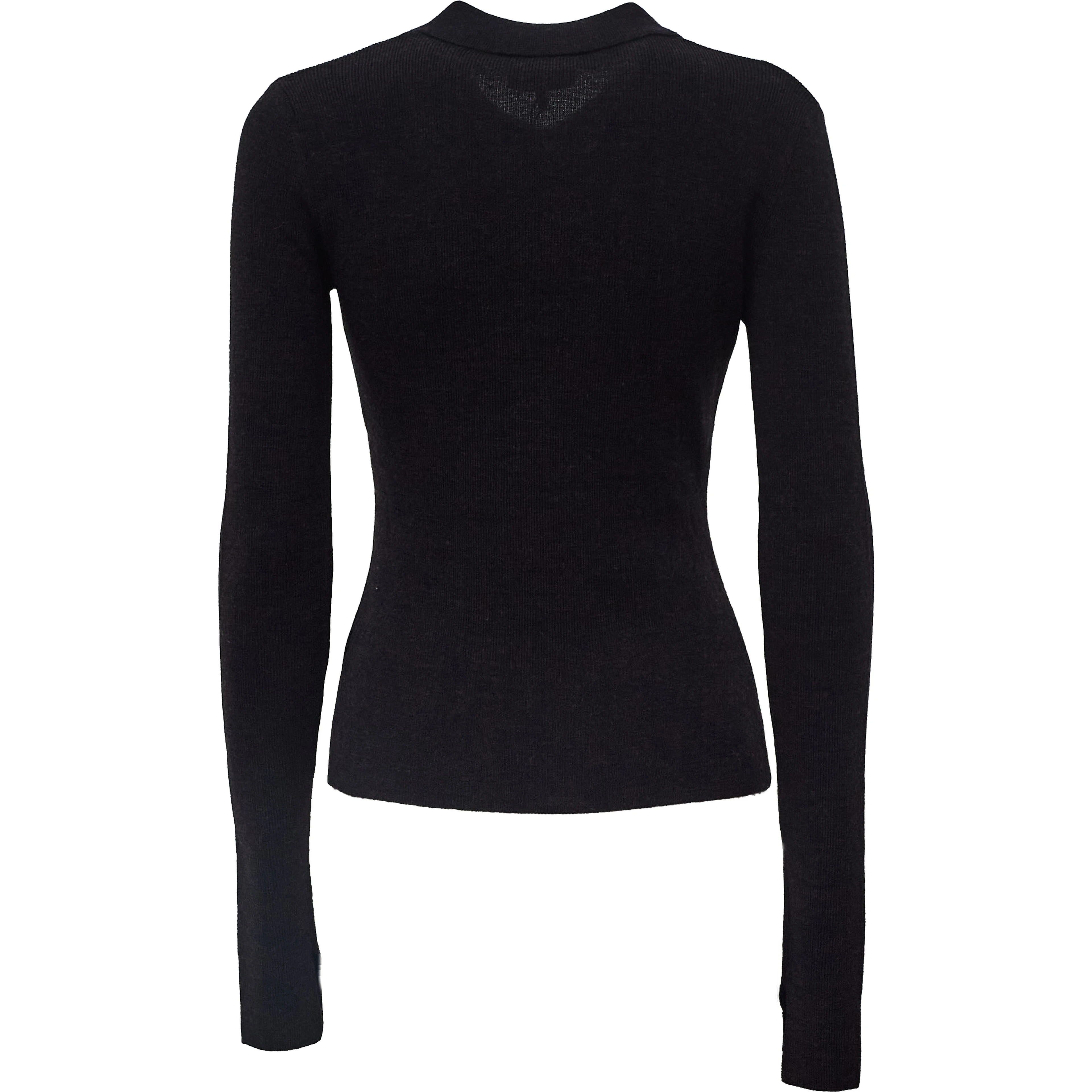 Mini Ribbed Merino Polo