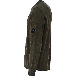 Extrafine Merino Wool Lens Crewneck Sweater