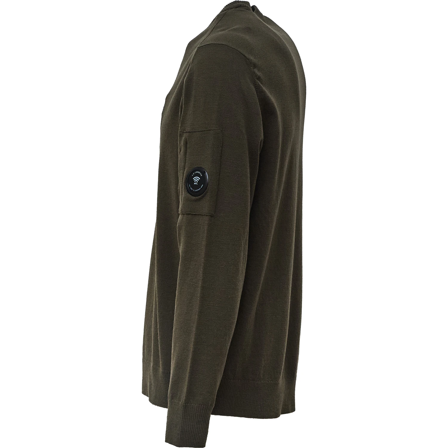 Extrafine Merino Wool Lens Crewneck Sweater