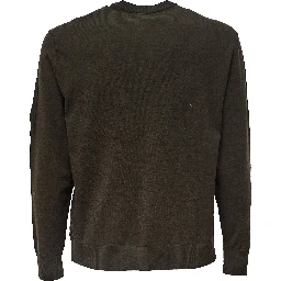 Extrafine Merino Wool Lens Crewneck Sweater