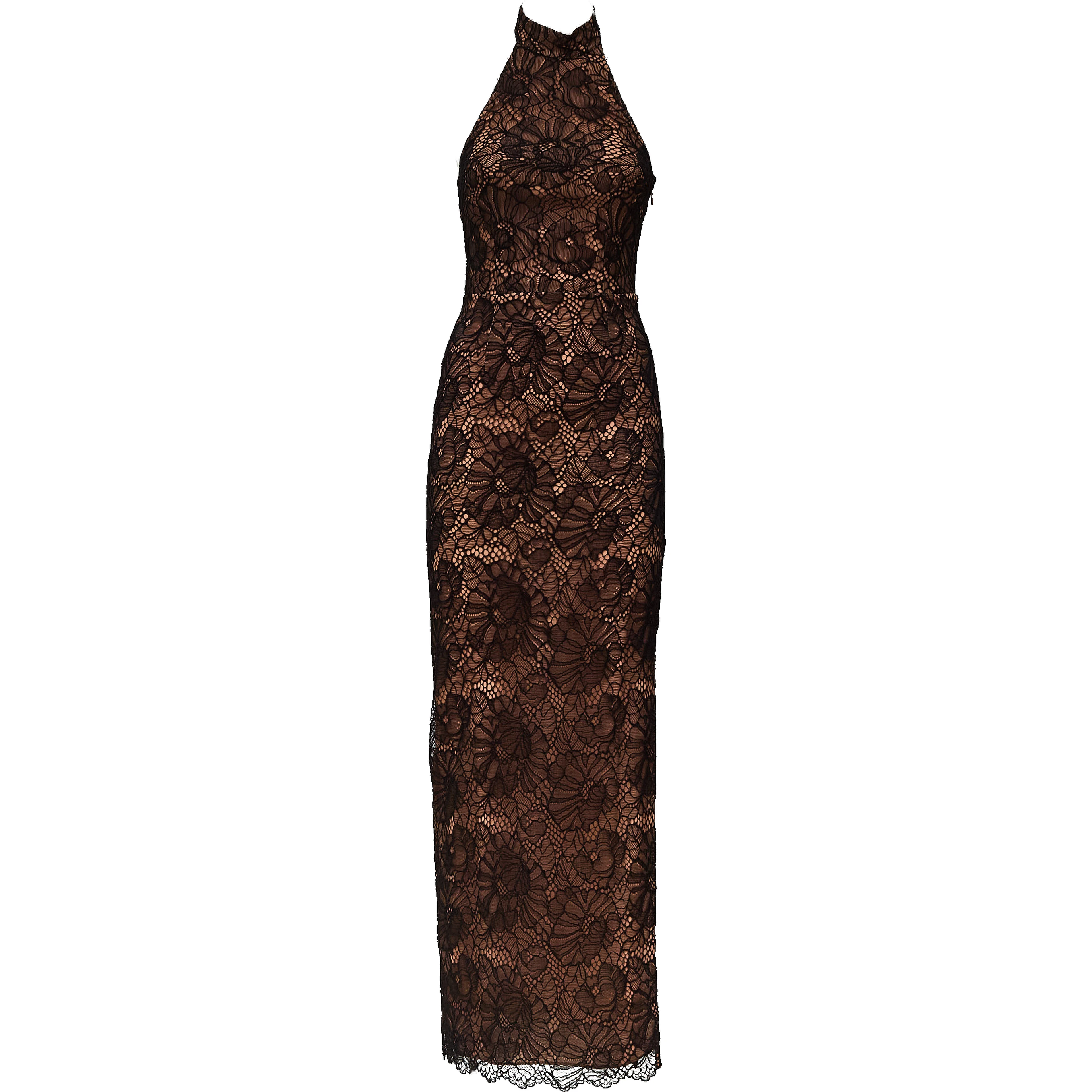 Kasia Lace Halterneck Dress
