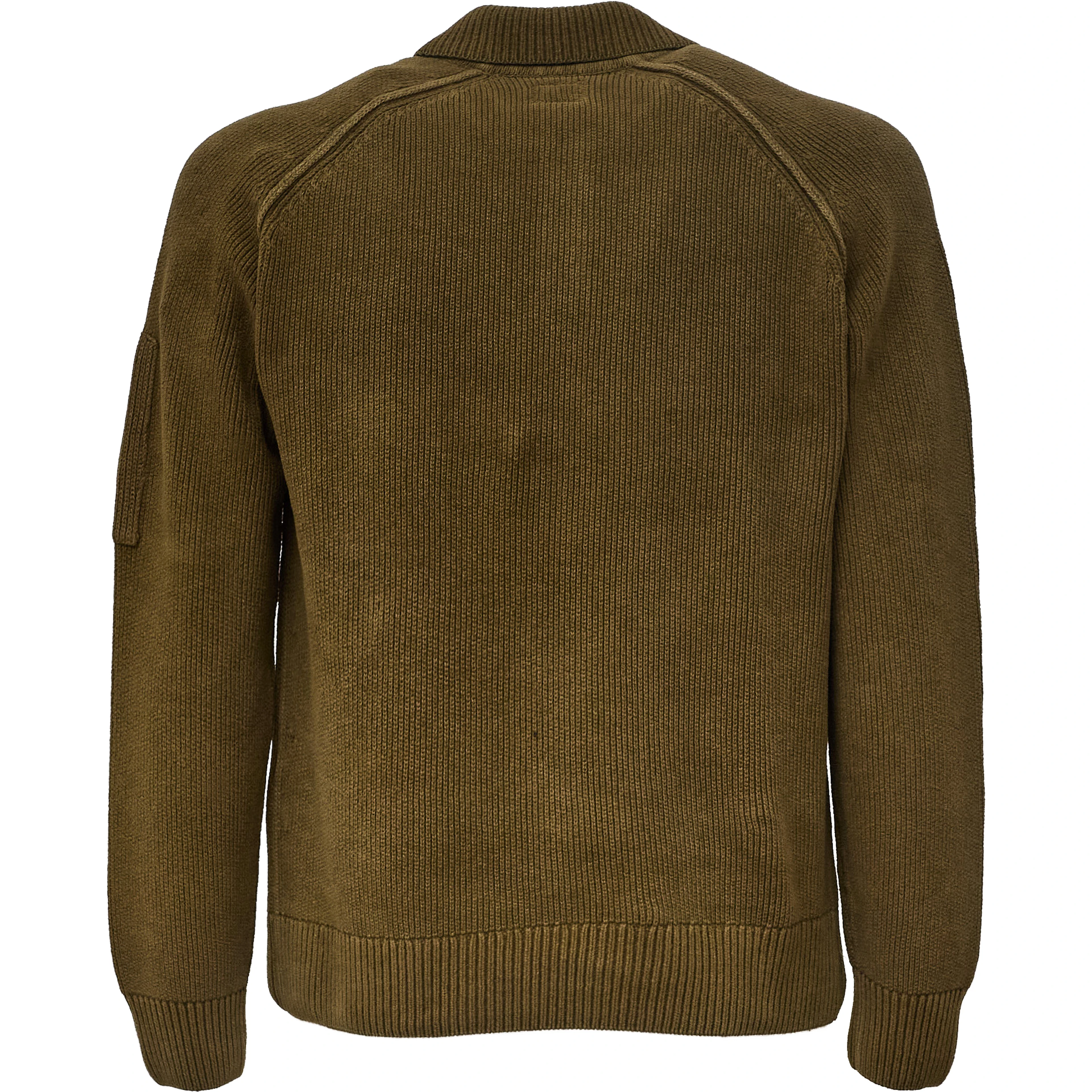 Chenille Cotton Polo Sweater