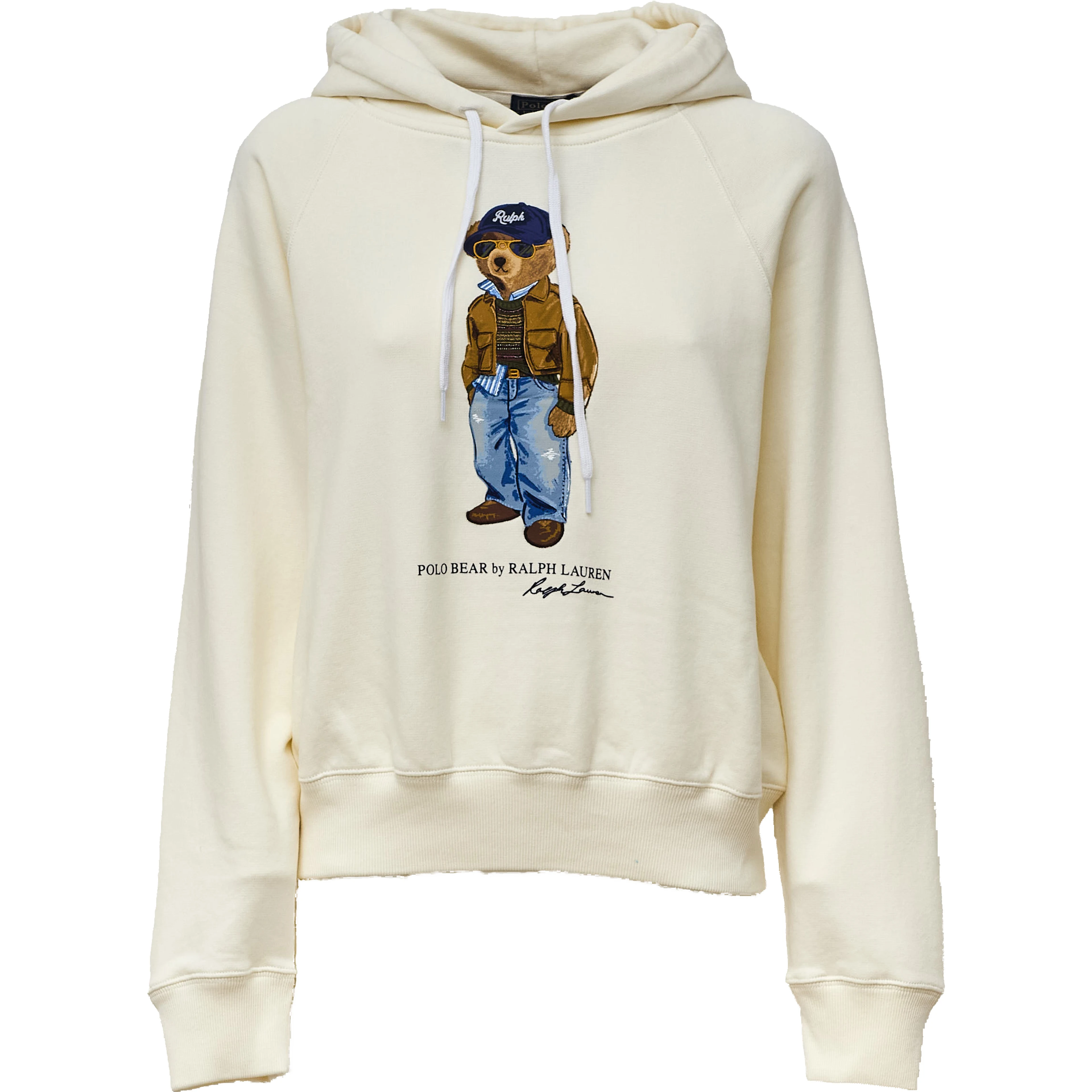 Knit Hoodie Sweatshirt Bear Flc