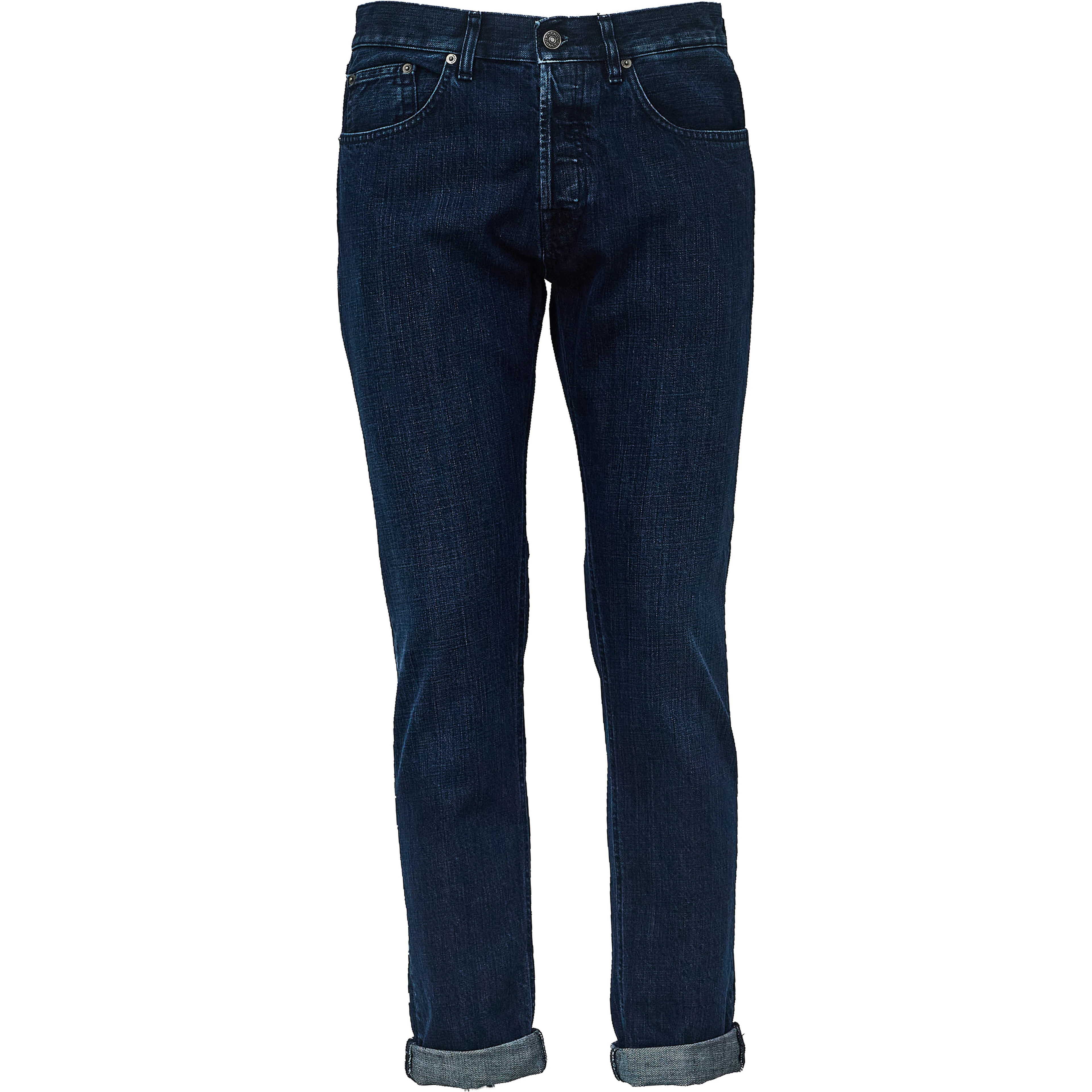 Jeans Icon Slim Fit In Blue 12.5 Oz Cross Rigid Denim