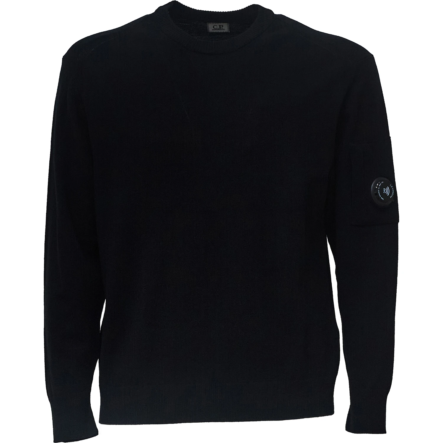 Extrafine Merino Wool Lens Crewneck Sweater