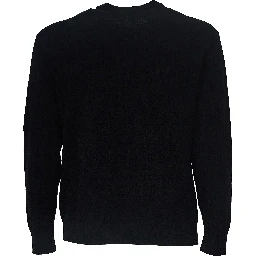 Extrafine Merino Wool Lens Crewneck Sweater