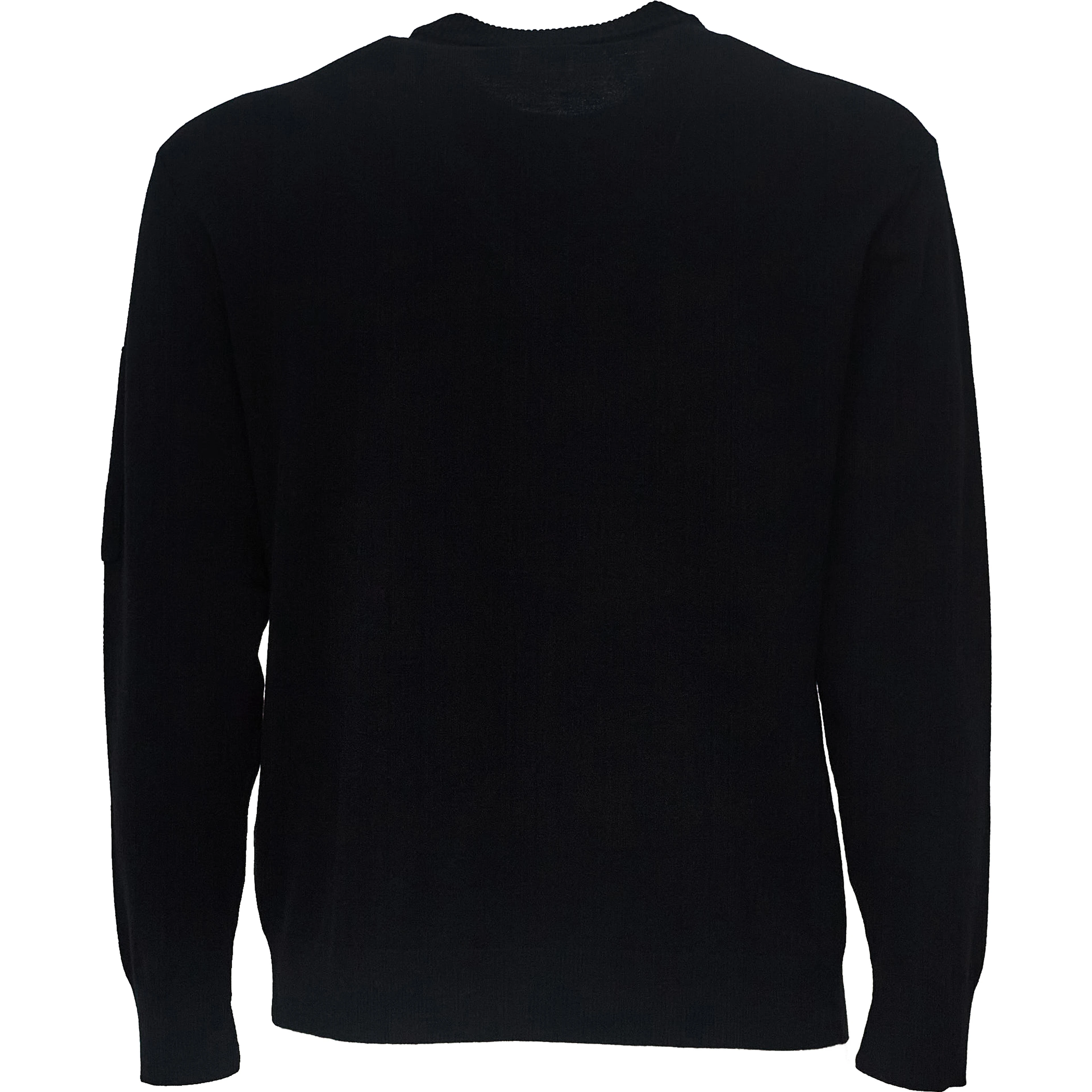 Extrafine Merino Wool Lens Crewneck Sweater