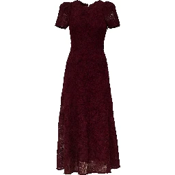 Dollarina Flower Mesh Flared Dress