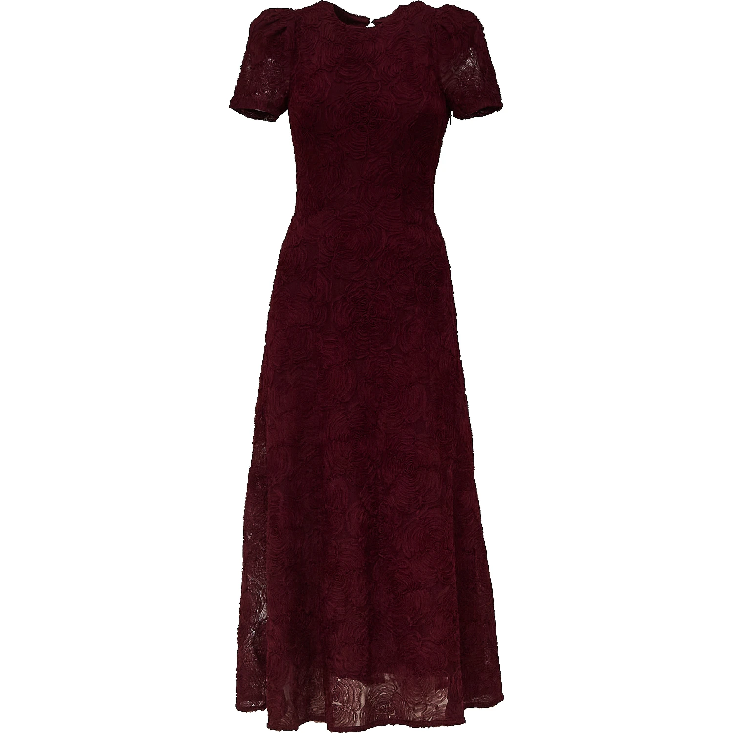Dollarina Flower Mesh Flared Dress