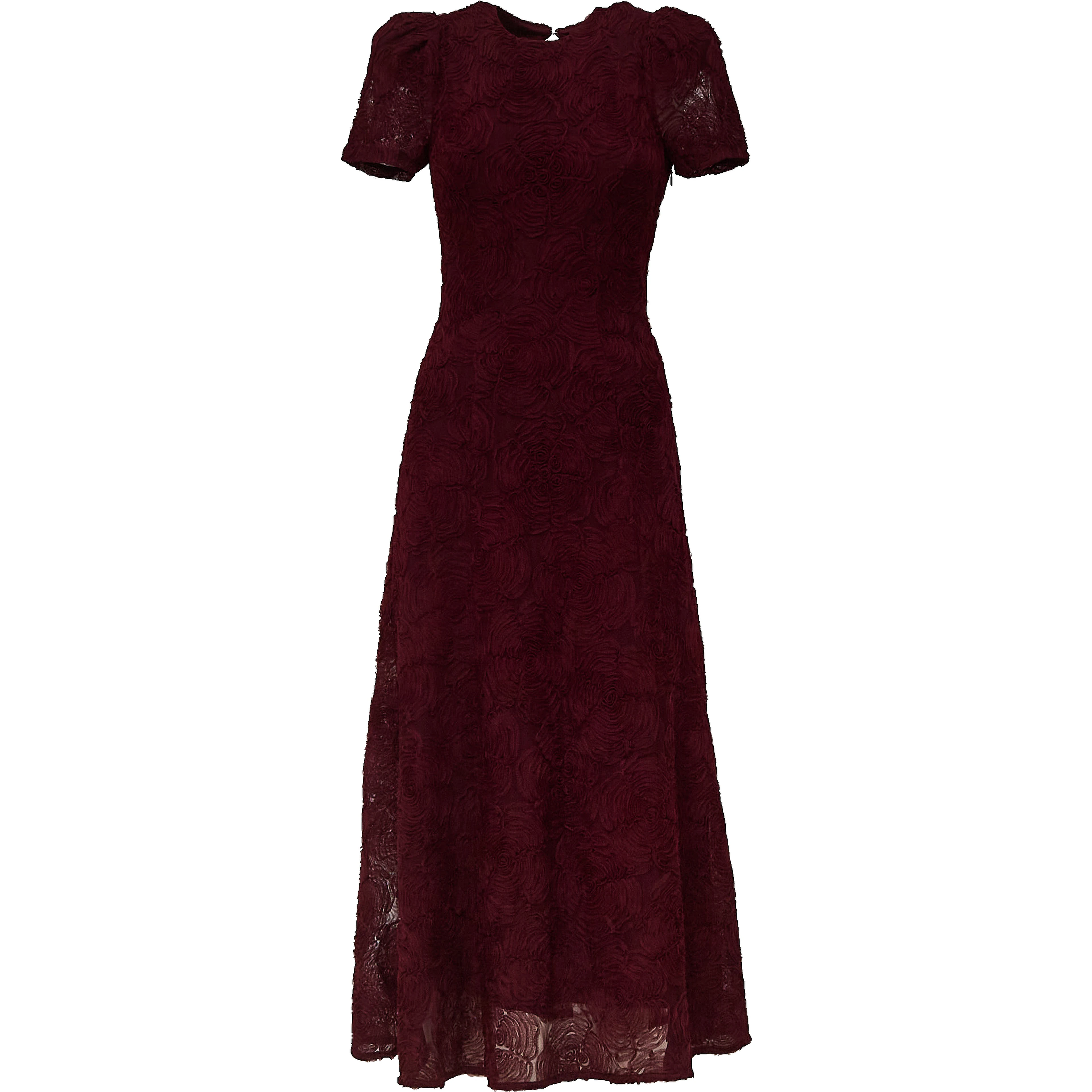 Dollarina Flower Mesh Flared Dress