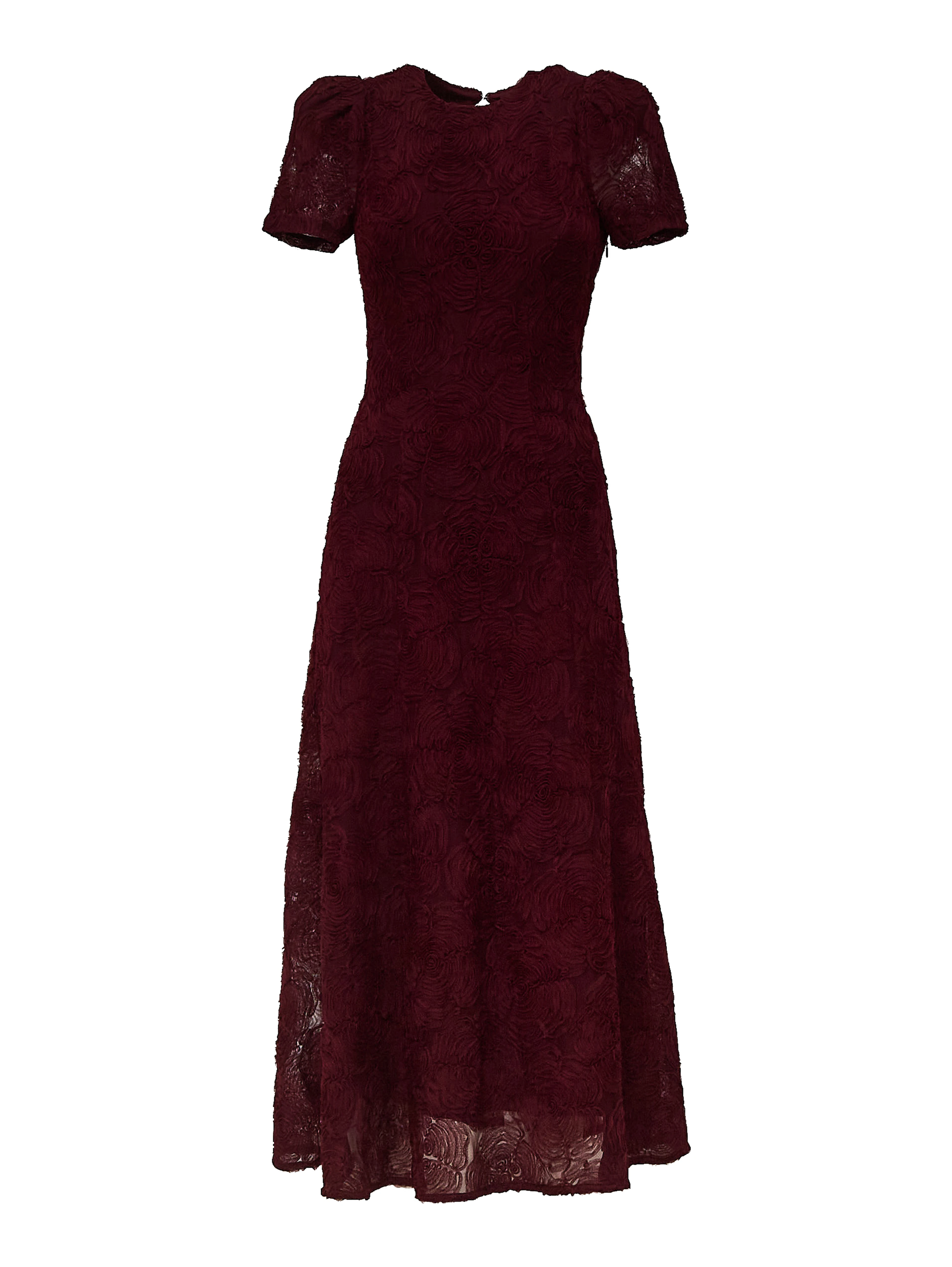 Dollarina Flower Mesh Flared Dress