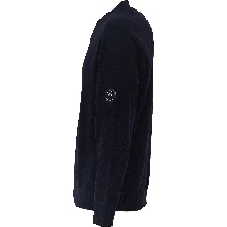Extrafine Merino Wool Lens Crewneck Sweater