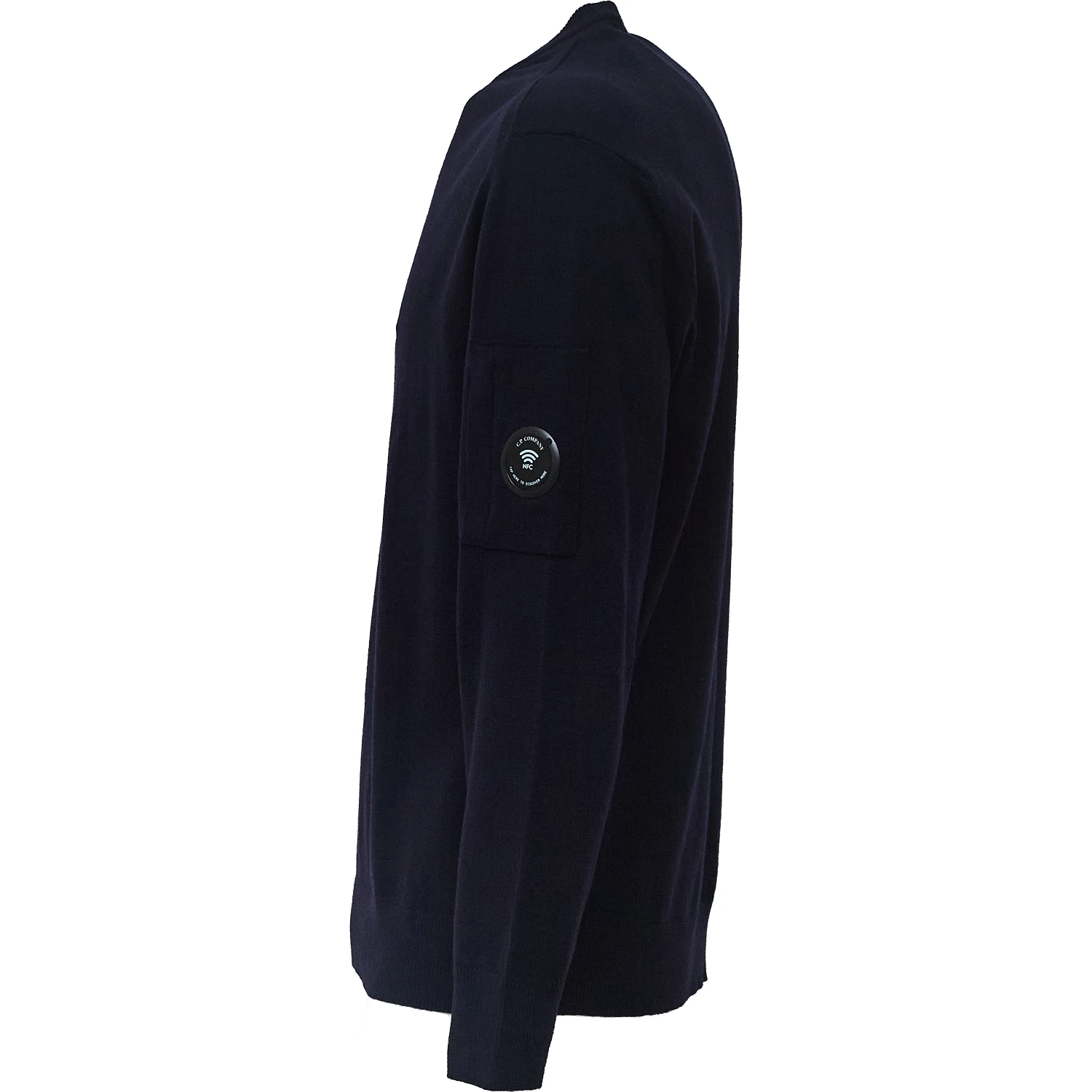 Extrafine Merino Wool Lens Crewneck Sweater