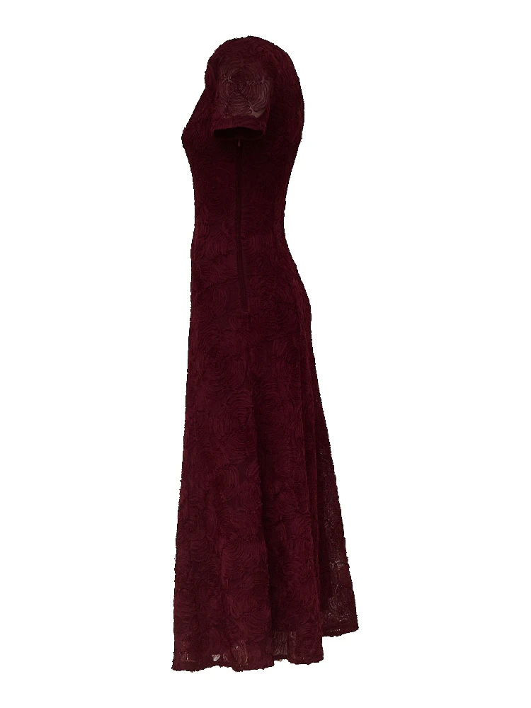 Dollarina Flower Mesh Flared Dress alternative