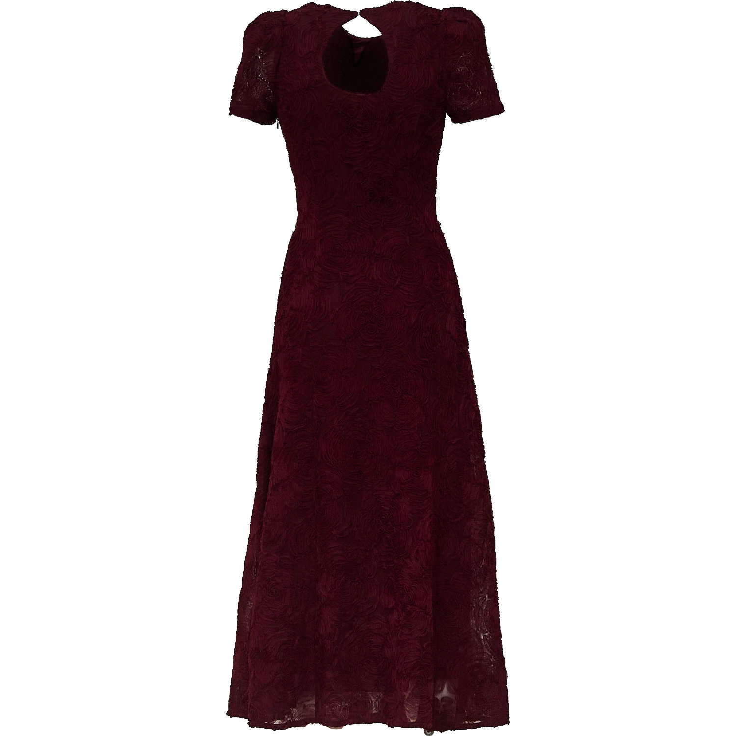 Dollarina Flower Mesh Flared Dress