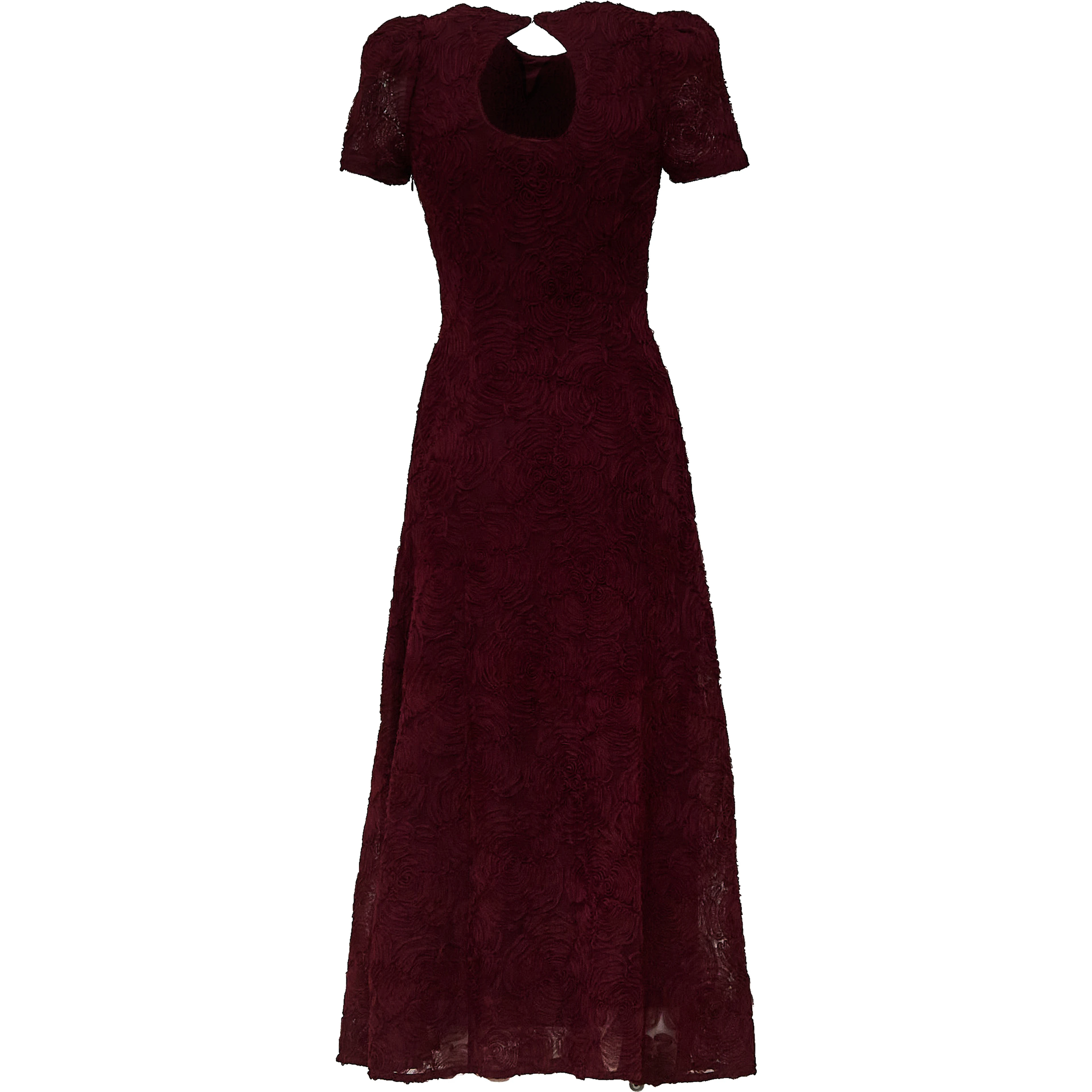 Dollarina Flower Mesh Flared Dress