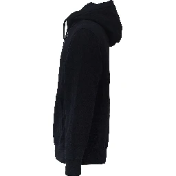 Brushed And Emerized Diagonal Fleece Hooded Logo Sweatshirt
