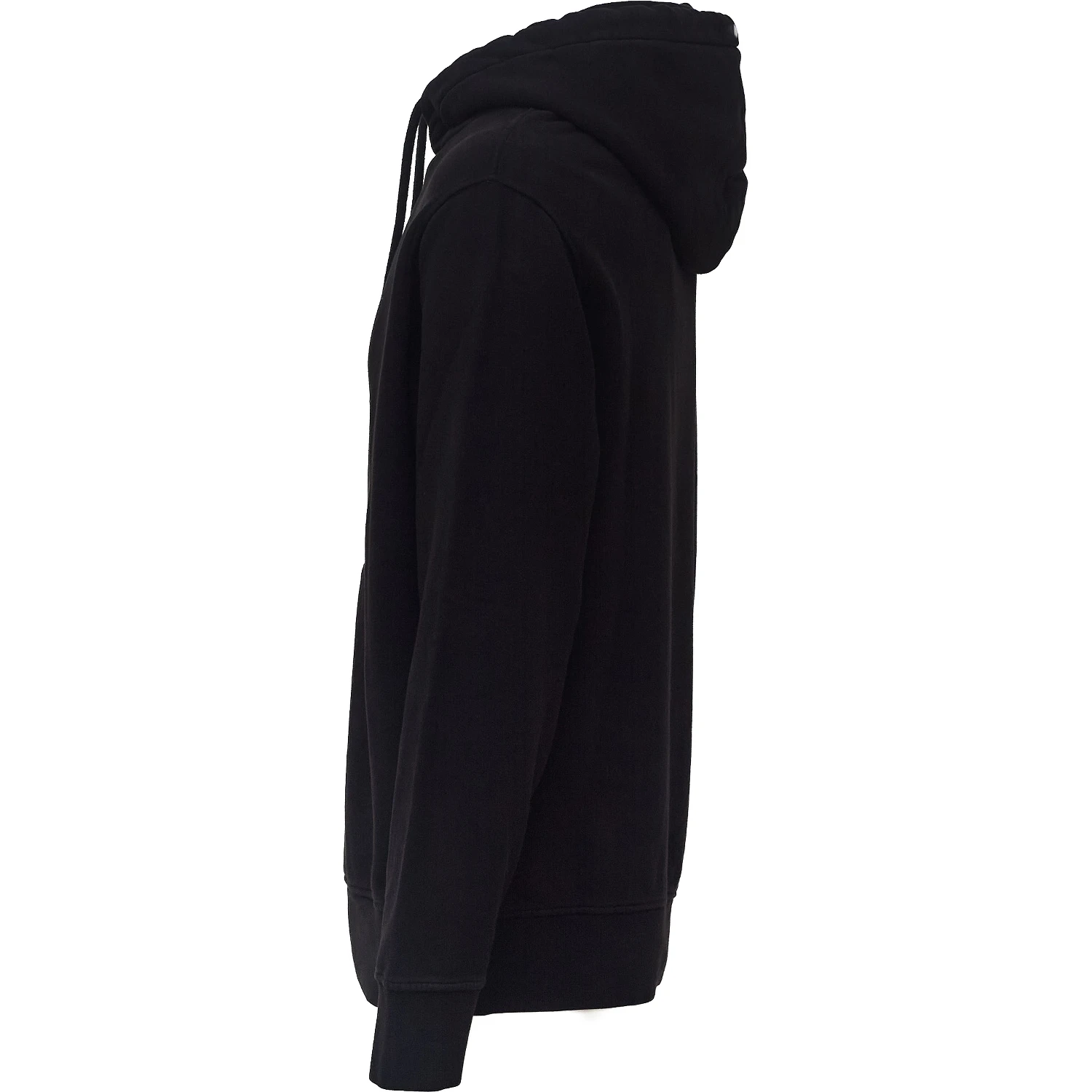 Brushed And Emerized Diagonal Fleece Hooded Logo Sweatshirt
