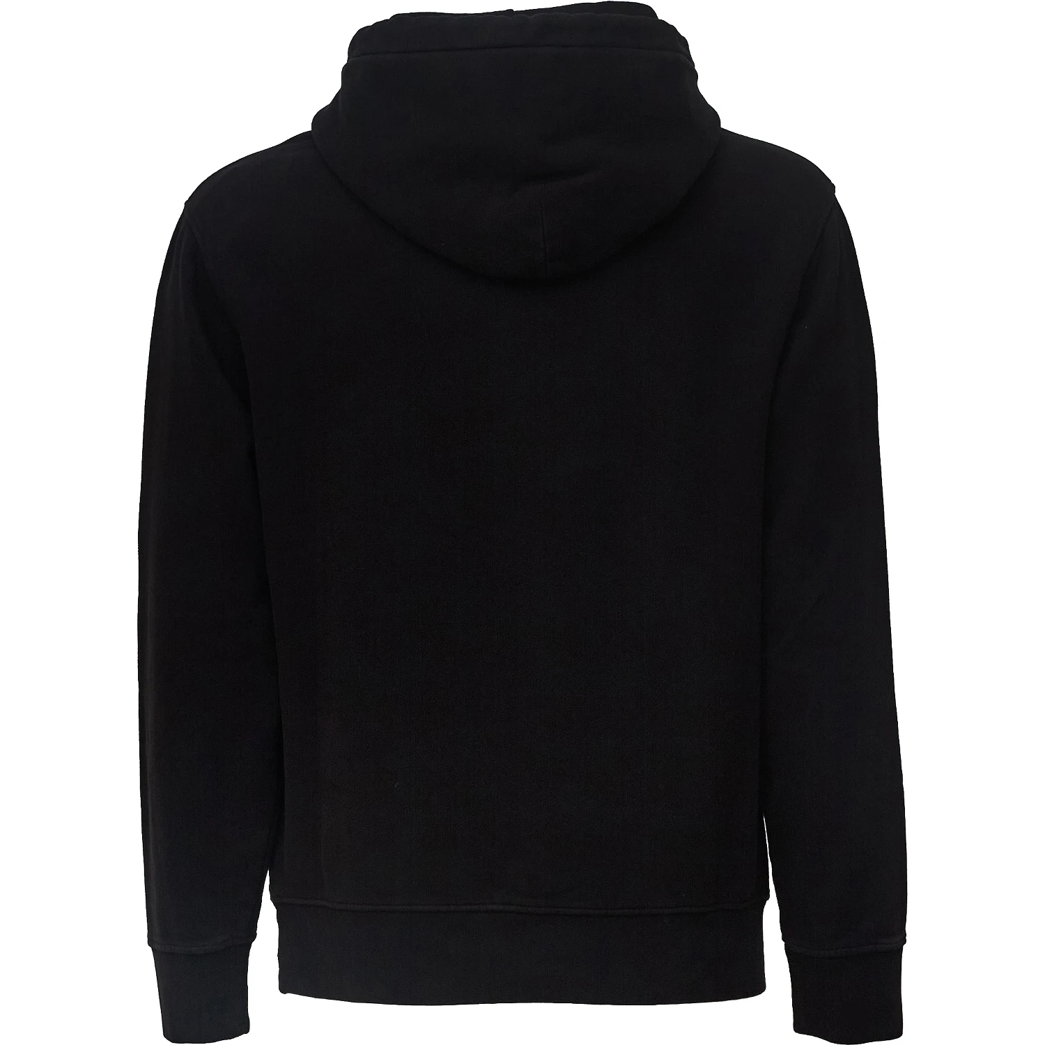 Brushed And Emerized Diagonal Fleece Hooded Logo Sweatshirt