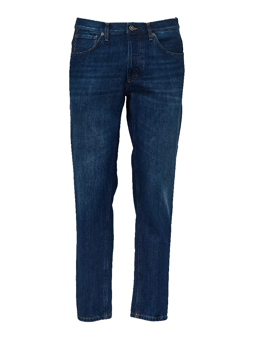 Jeans Brighton Carrot Cut In Blue 12.5 Oz Rigid Denim