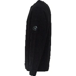 Brushed And Emerized Diagonal Fleece Crewneck Lens Sweatshirt