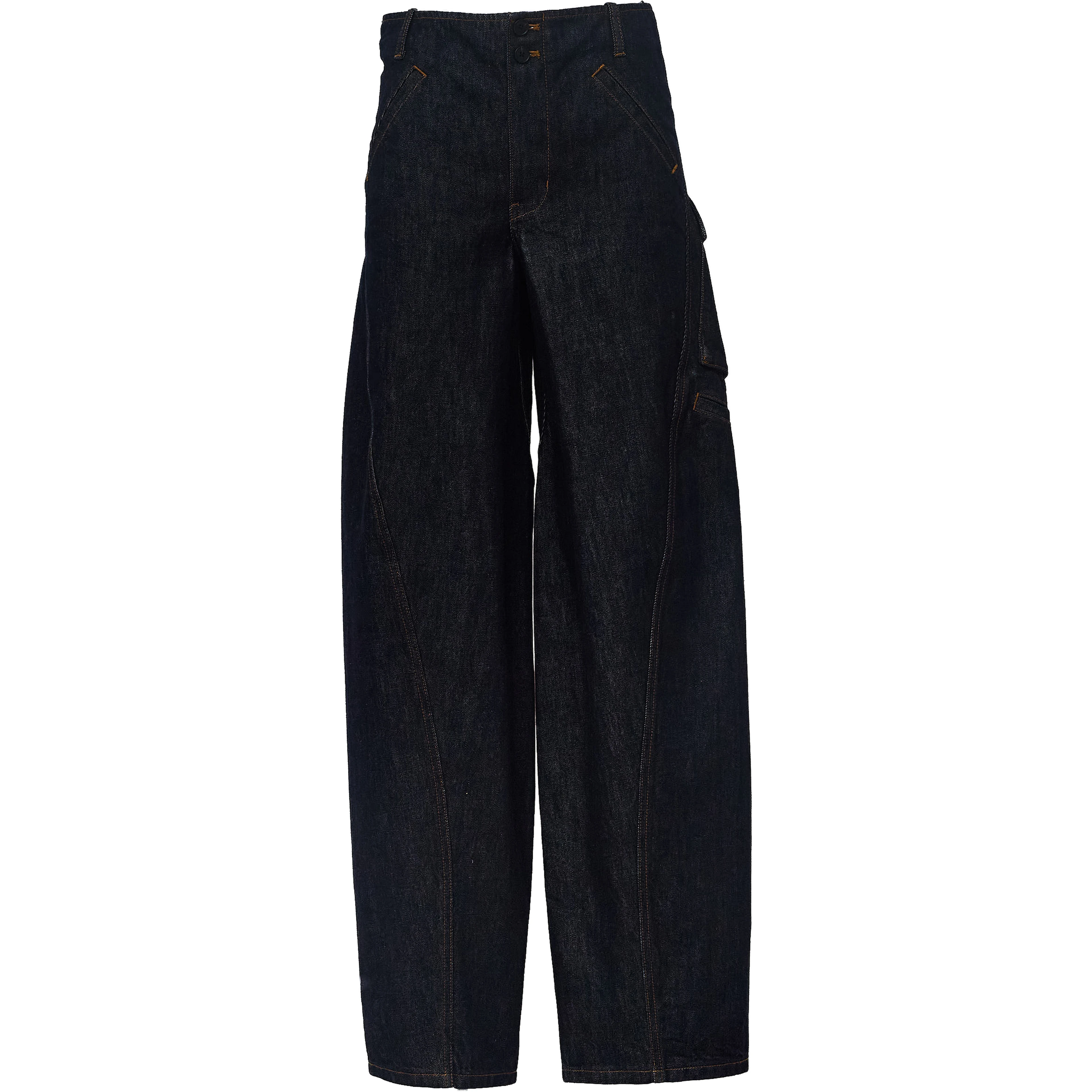 Indigo Denim Cargo Jeans