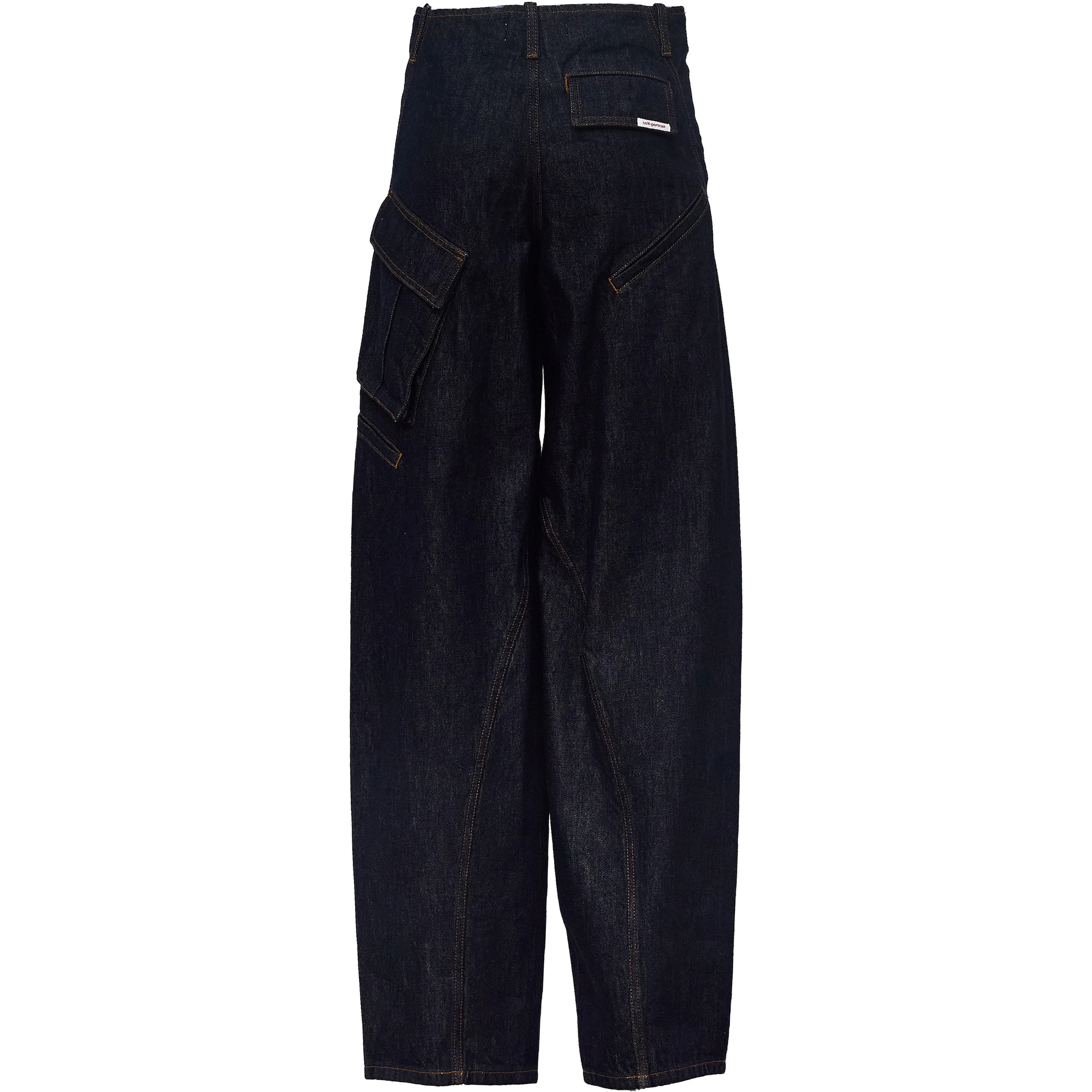 Indigo Denim Cargo Jeans