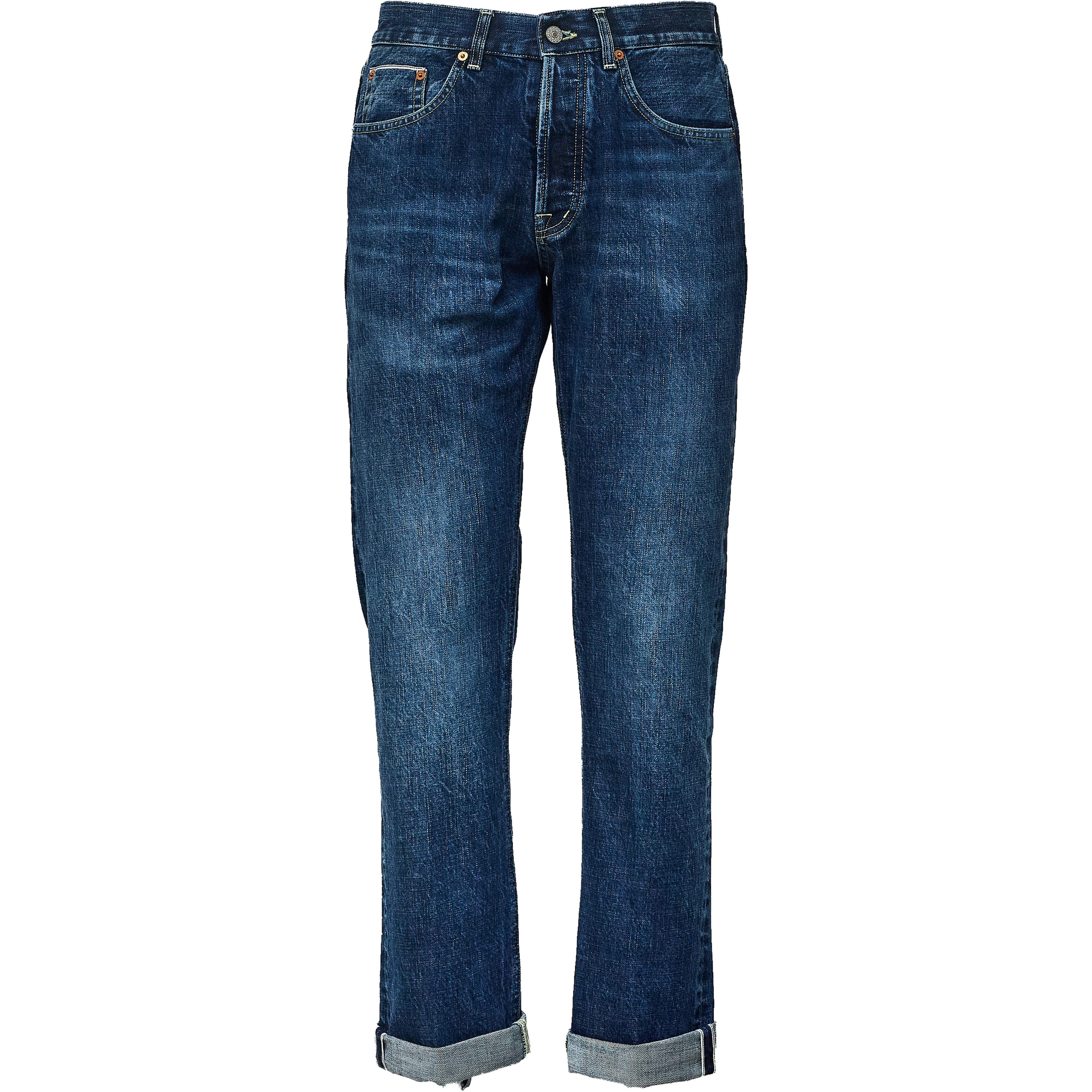 Jeans Bray Regular Fit In Blue 14 Oz Rigid Selvedge Denim